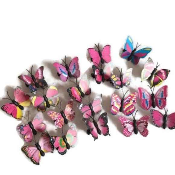 Accessories Nwot 4 Pretty Boho Rainbow Butterfly Hair Clips Poshmark